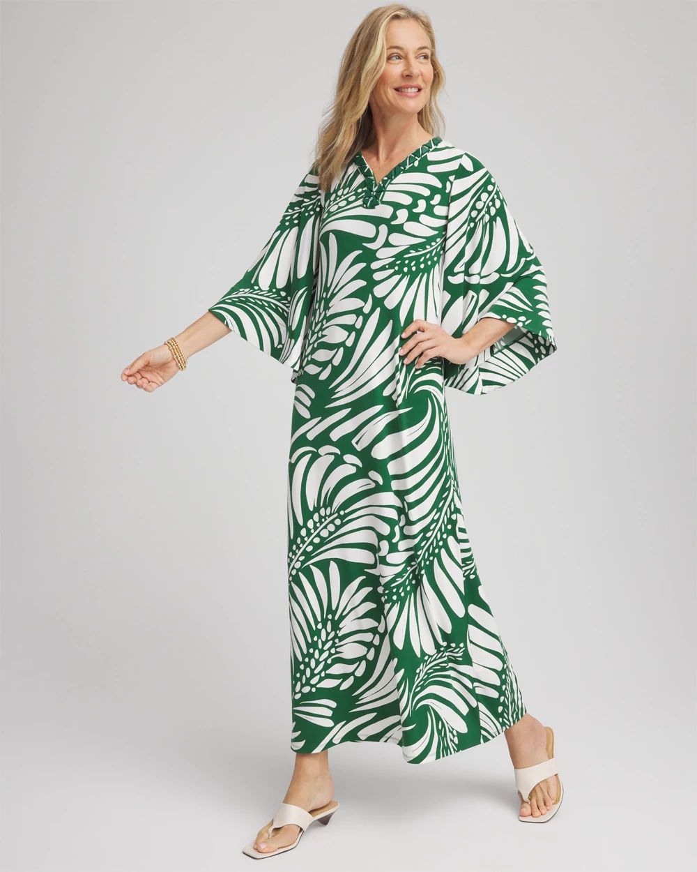 本物品質の Knit Beaded Palm-Front-Motif Maxi Chico's | Dress スノーボード
